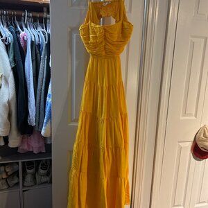 Yellow Anthropologie Dress